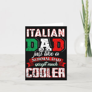 Lustiger italienischer Papa Vater Italia Daddy Vin Karte