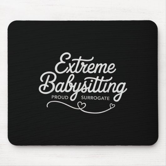 Lustiger IVF-Leihmutter extrem Babysitten Schwange Mousepad (Vorne)