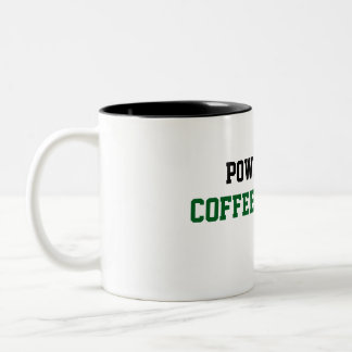 Lustiger Jagd-Kaffeebecher Powered By Kaffee Und C Zweifarbige Tasse