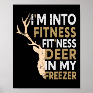 Lustiger Jäger-Vater Ich bin in Fitness Hirsch Gef Poster
