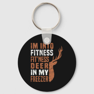 Lustiger Jäger-Vater Ich bin in Fitness Hirsch Gef Schlüsselanhänger