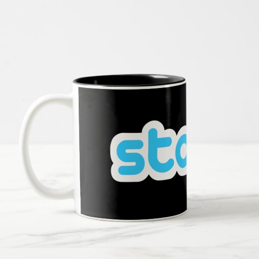 Lustiger Jäger Zweifarbige Tasse (Links)