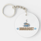 Lustiger Java-Kaffee Schlüsselanhänger (Vorderseite)
