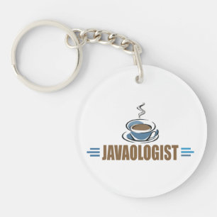 Lustiger Java-Kaffee Schlüsselanhänger