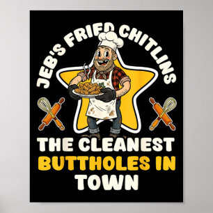 Lustiger Jebs frittierter Chitlins-Koch unangemess Poster