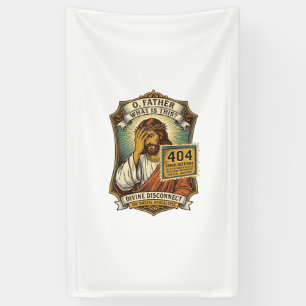 Lustiger Jesus 404 Error Web Entwickler Programmie Banner