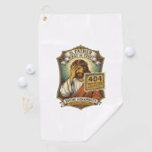 Lustiger Jesus 404 Error Web Entwickler Programmie Golfhandtuch (Insitu)
