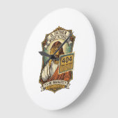 Lustiger Jesus 404 Error Web Entwickler Programmie Große Wanduhr (Winkel)