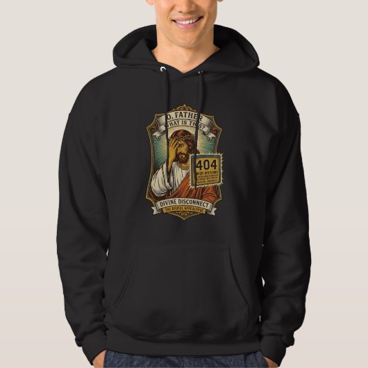Lustiger Jesus 404 Error Web Entwickler Programmie Hoodie (Vorderseite)