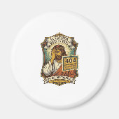 Lustiger Jesus 404 Error Web Entwickler Programmie Magnet (Vorne)