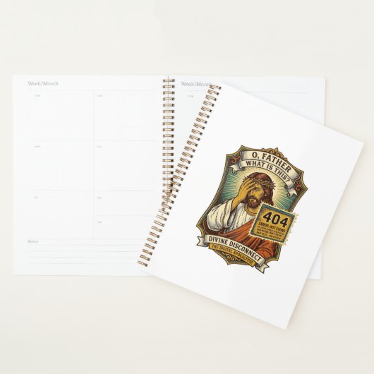 Lustiger Jesus 404 Error Web Entwickler Programmie Planer (Anzeige)