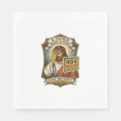 Lustiger Jesus 404 Error Web Entwickler Programmie Serviette (Vorderseite)