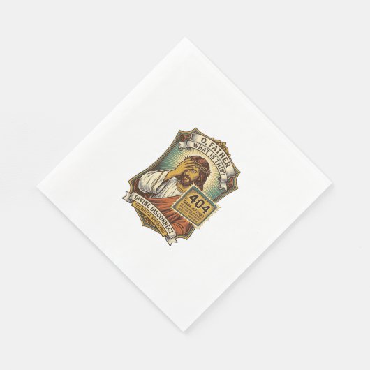 Lustiger Jesus 404 Error Web Entwickler Programmie Serviette (Ecke)