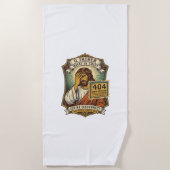 Lustiger Jesus 404 Error Web Entwickler Programmie Strandtuch (Vorderseite)