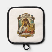 Lustiger Jesus 404 Error Web Entwickler Programmie Topflappen (Vorderseite)