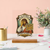 Lustiger Jesus 404 Fehler Web-Entwickler Programmi Acrylschild (Hochzeit)