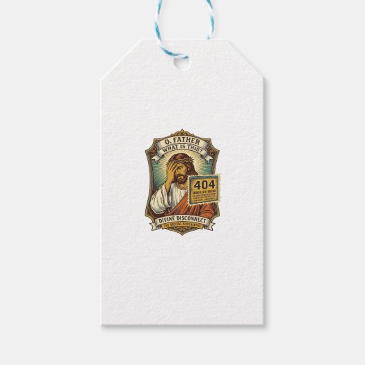 Lustiger Jesus 404 Fehler Web-Entwickler Programmi Geschenkanhänger (Vorderseite)