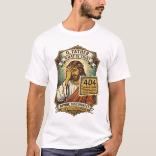 Lustiger Jesus 404 Fehler Web Entwickler Programmi T-Shirt