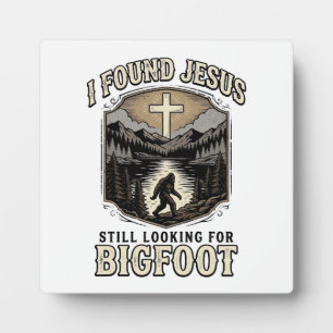 Lustiger Jesus Bigfoot Vintage Christliches T-Shir Fotoplatte