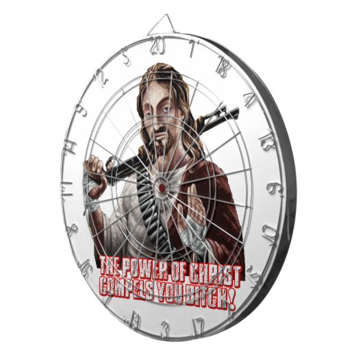 Lustiger Jesus Dartscheibe (Vorderseite rechts)