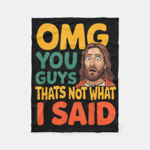 Lustiger Jesus Das ist nicht, was der religiöse Go Fleecedecke