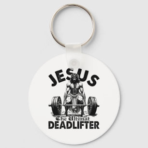 Lustiger Jesus Der ultimative Deadlifter Christlic Schlüsselanhänger