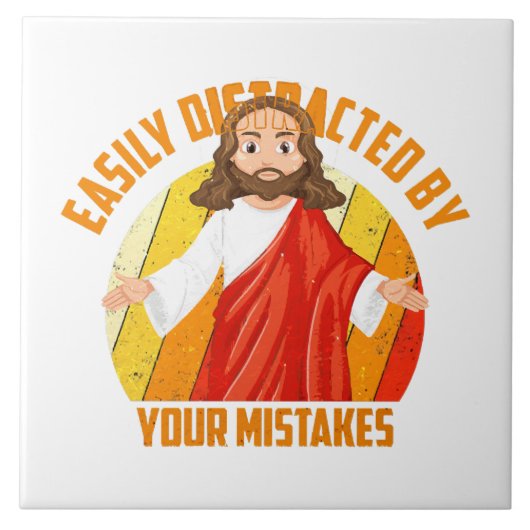 Lustiger Jesus Fliese (Vorderseite)