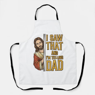 Lustiger Jesus, ich habe das gesehen und sage es P Schürze