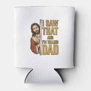 Lustiger Jesus Ich habe das gesehen und sage es Pa Dosenkühler