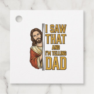Lustiger Jesus Ich Sah Das Und Ich Erzähle Es Papa Geschenkanhänger