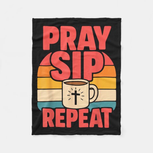 Lustiger Jesus Kaffee Christlicher Glaube Fleecedecke (Vorderseite)