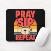 Lustiger Jesus Kaffee Christlicher Glaube Mousepad (Mit Mouse)
