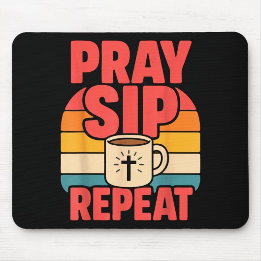 Lustiger Jesus Kaffee Christlicher Glaube Mousepad (Vorne)