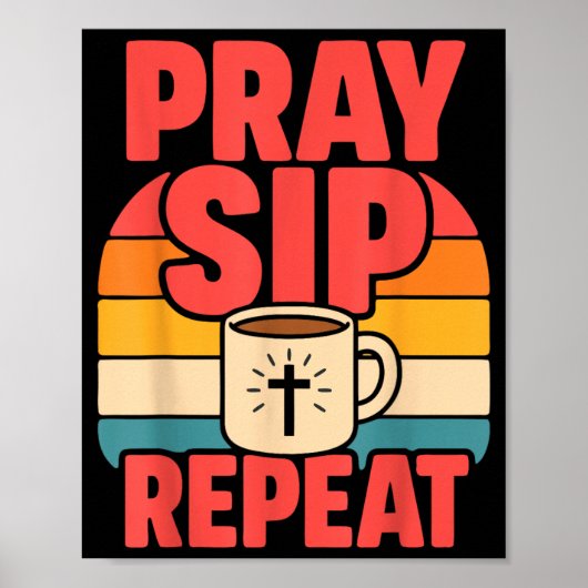 Lustiger Jesus Kaffee Christlicher Glaube Poster (Vorne)