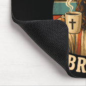 Lustiger Jesus Kaffee Christlicher Witz Glaube Mousepad (Ecke)