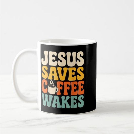 Lustiger Jesus Kaffee Gläubiger Christlicher Glaub Kaffeetasse (Links)