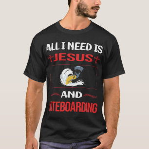 Lustiger Jesus Kiteboarding Kite Kiteboarder T-Shirt