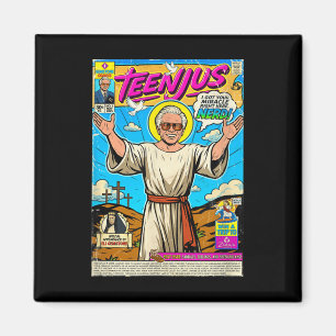 Lustiger Jesus-Meme Christ Glaube Zweite Ankunft T Magnet