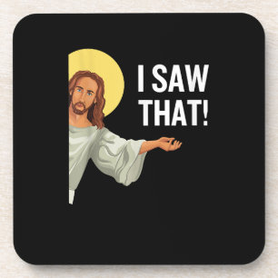 Lustiger Jesus-Meme, den ich gesehen habe, dieses Getränkeuntersetzer