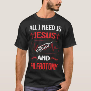 Lustiger Jesus Phlebotomie Phlebotomist T-Shirt