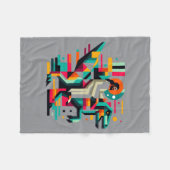 Lustiger Jesus Reitet T-Rex Dinosaurier Meme Parod Fleecedecke (Vorderseite (Horizontal))