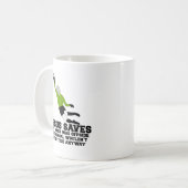 Lustiger Jesus rettet Kaffeetasse (Vorderseite Links)