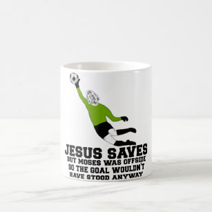 Lustiger Jesus rettet Kaffeetasse