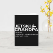 Lustiger Jetski-Opa Definition Jet-Skiing Karte (Gelbe Blume)