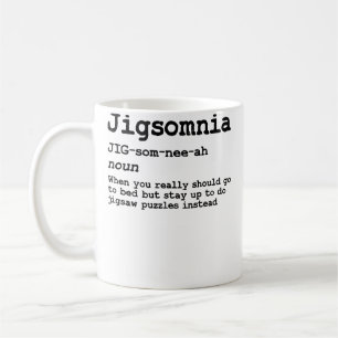 Lustiger Jigsaw-Puzzle-Liebhaber - Jigsomnia-Defin Kaffeetasse