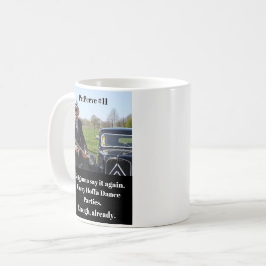 Lustiger Jimmy Hoffa Kaffeetasse (Vorderseite Links)