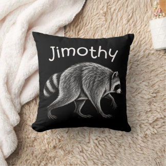 Lustiger Jimothy viraler Meme Waschbär Meme Jimoth Kissen