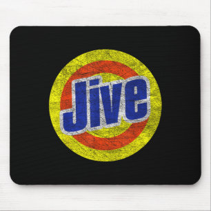 Lustiger Jive-Retro-Logo für laute Münder Mousepad
