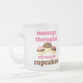 Lustiger Job-Schokoladen-Massage-Therapeut Mattglastasse (Links)