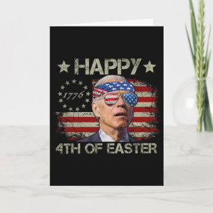 Lustiger Joe Biden 4. Juli Frohe 4. Ostern uns Karte